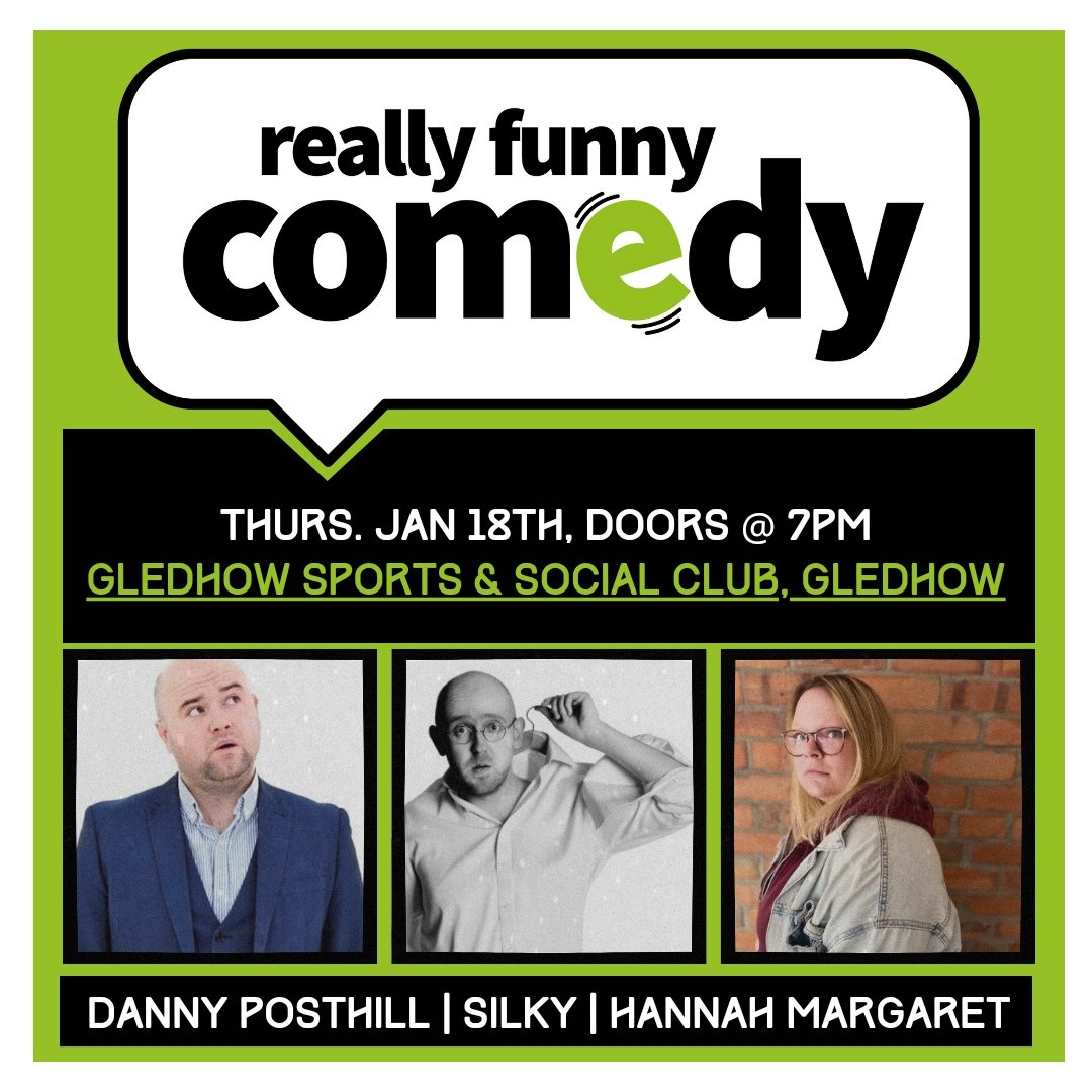 Really Funny Comedy (@r_f_comedy) on Twitter photo Make your January less blue with Really Funny Comedy! ๐
We're back at <a href="/AndGledhow/">Gledhow Sports and Social Club</a> on Thursday 18th Jan with another stellar lineup! ๐
โญ <a href="/PosthillDanny/">Danny Posthill</a>
โญ @paulsilkywhite
โญ <a href="/hannahmaggie91/">Hannah Margaret</a>
โญ <a href="/MickyPKerr/">Micky P Kerr</a>
reallyfunnycomedy.co.uk/event/5339277/โฆ Make your January less blue with Really Funny Comedy! ๐
We're back at <a href="/AndGledhow/">Gledhow Sports and Social Club</a> on Thursday 18th Jan with another stellar lineup! ๐
โญ <a href="/PosthillDanny/">Danny Posthill</a>
โญ @paulsilkywhite
โญ <a href="/hannahmaggie91/">Hannah Margaret</a>
โญ <a href="/MickyPKerr/">Micky P Kerr</a>
reallyfunnycomedy.co.uk/event/5339277/โฆ