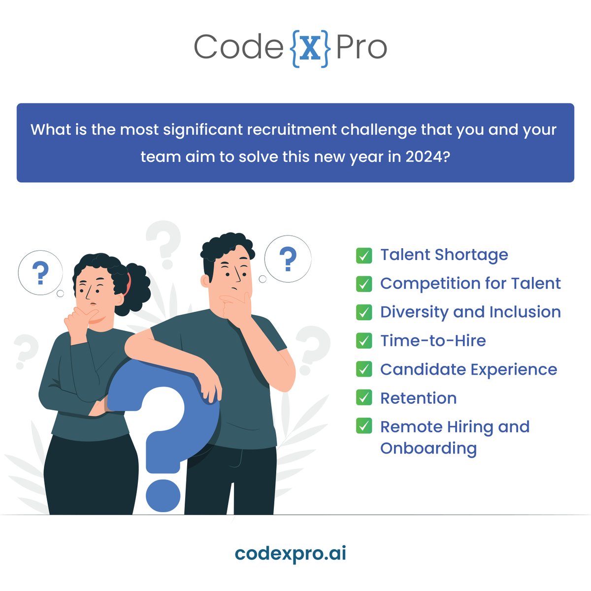 smalldayCodeX's tweet photo. ๐ Recruiters, let's hear from you!๐
Did you know? 36% of HR leaders feel ill-equipped to recruit top talent. ๐ฎ
#ATS #HR #poll #recruitmentchallenges #hrtech #recruitment #hiring #recruitmentautomation #talentacquisition #codexpro https://t.co/gpp5xcuG3c