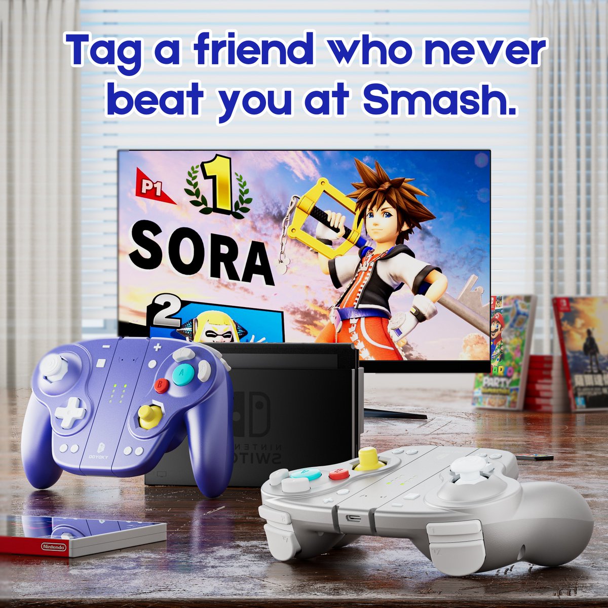 Tag a friend who never beat you at Smash. 😂 
<a href="/binbok_official/">BINBOK Official</a>
#DOYOKY #controller #joycon #gaming #game #switch #nintendo #nintendoswitch #smashbros #smash