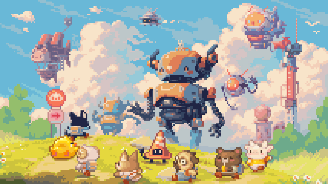 bitwoofhq's tweet image. \(♡ˊΘˋ♡)/ Hi Hi #PortfolioDay✨

I sometimes create cute #pixeart. 🎨🖌️🐣