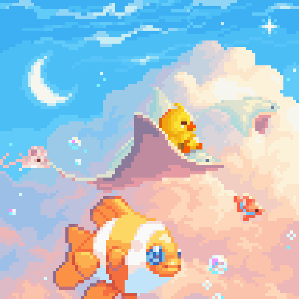 bitwoofhq's tweet image. \(♡ˊΘˋ♡)/ Hi Hi #PortfolioDay✨

I sometimes create cute #pixeart. 🎨🖌️🐣