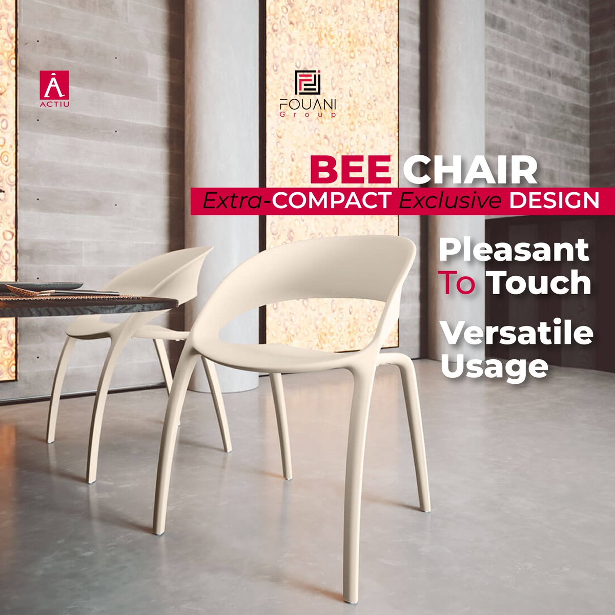 Actiu's BEE chair offers an extra-compact exclusive design, with no sharp edges or seams, making it pleasant to touch. 🐝✨Elevate every space, from hotel rooms to offices, meeting rooms and auditoriums. 

#BEEChair #Chair #OfficeChair #ComfortableChair #OfficeSpace #MeetingRooms