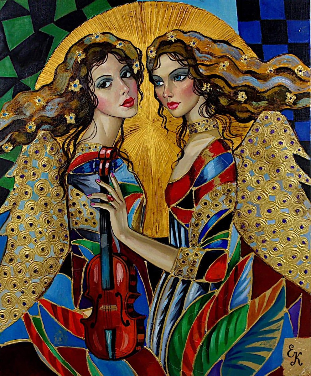 Good morning! You call me an angel of love and of light, A being of goodness and heavenly fire, Sent out from God’s kingdom to guide you aright, In paths where your spirits may mount and aspire. -Ella Wheeler Wilcox #art 'Angels' Elena Khmeleva Russian painter 📸:Ildiko Pintye