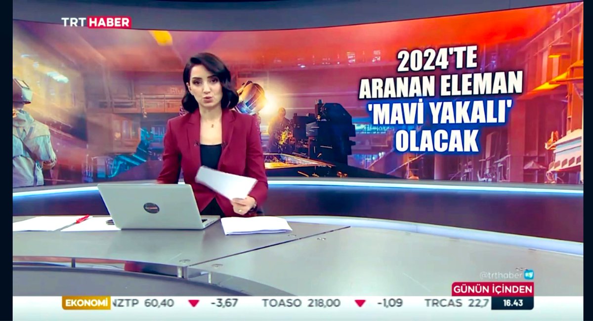TRT ile yaptığım Röportaj | 2024'te Aranan Eleman “Mavi Yaka”lı olacak youtu.be/Fi4MLeyMEMU?si… <a href="/YouTube/">YouTube</a>