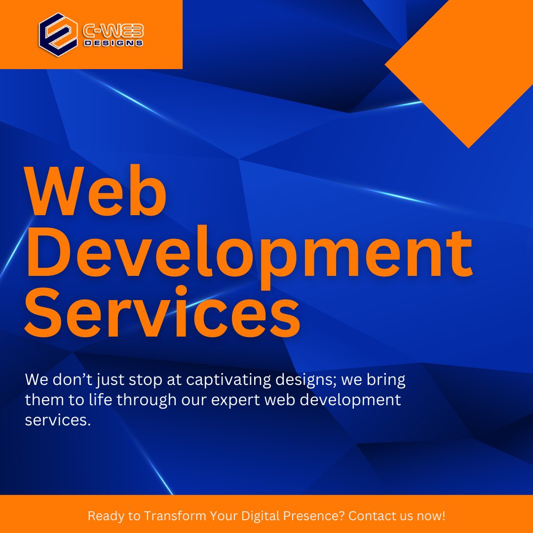 We don’t just stop at captivating designs; we bring them to life through our expert web development services.

Ready to Transform Your Digital Presence? Contact us now! 🌐📞📧
📞 Phone: (609) 910-2293
💻 Website: crystianweb.com
.
.
.
#WebDevelopment