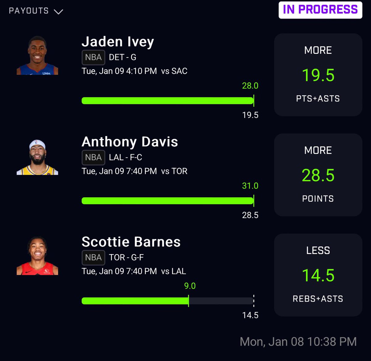 PrecisionPlayzD's tweet photo. 🏀 NBA Plays Recap 1/9/24 🏀

✅ Immanuel Quickley o4.5 AST

1-0 on FreePlays today. One of our Premium Discord members @Matt__Cota goes 9-0 🧹. Link is in my bio

❤️ &amp; ♻️

#GamblingX #NBA #PrizePicks #NBAX  #GamblingTwitter https://t.co/Dp9drY2iG7