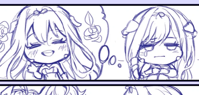 #wip #NIKKEfanart #NIKKE  
過去紅蓮4コマ描いてる✒️
⚠️黒影イベ終わるよ!ボイス欲しかったよ! 