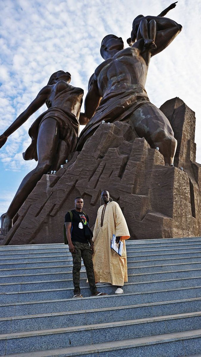 afromorphism's tweet photo. THE AFRICAN RENAISSANCE MONUMENT

📍Collines des Mamelles near Dakar, Senegal,
-------------------------------

The Monument stands at a height of 52 m (171 ft). Overlooking the Atlantic Ocean, this bronze statue was conceived by Senegalese Architect Pierre Goudiaby Atepa, https://t.co/zCh4V0Ypmi