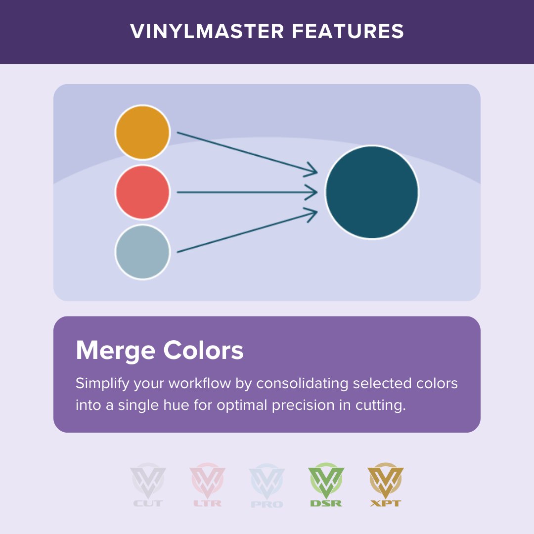 vinylmaster_fcl's tweet image. VinylMaster&apos;s Merge Colors feature is a game-changer! Simplify your workflow by blending selected colors into a single hue for precision cutting. Elevate your design experience with ease. #VinylMaster #DesignInnovation #WorkflowSimplified
