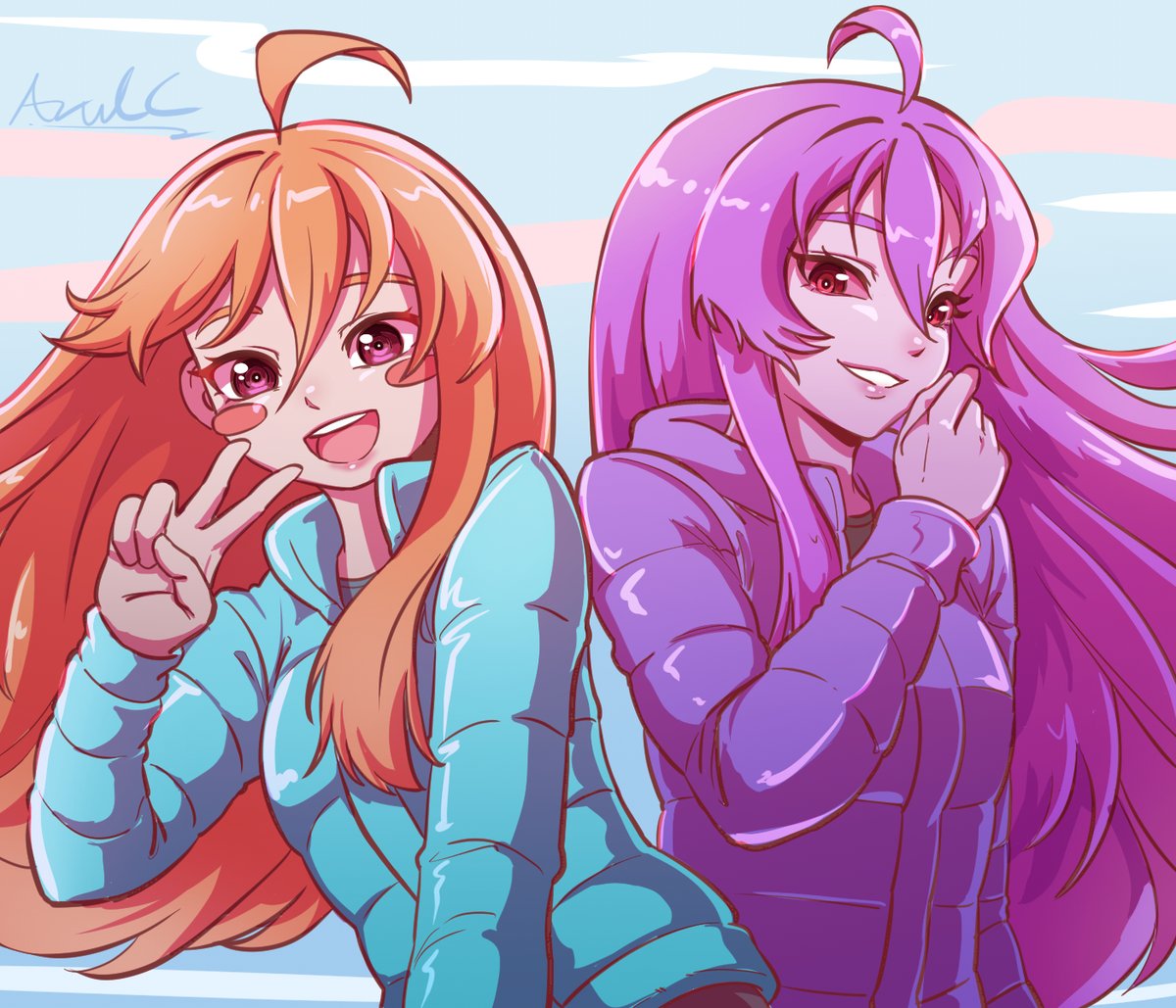 AzulCrescent's tweet photo. The cutest grill and her goth alter ego!  :D https://t.co/4cd7wSfwiS