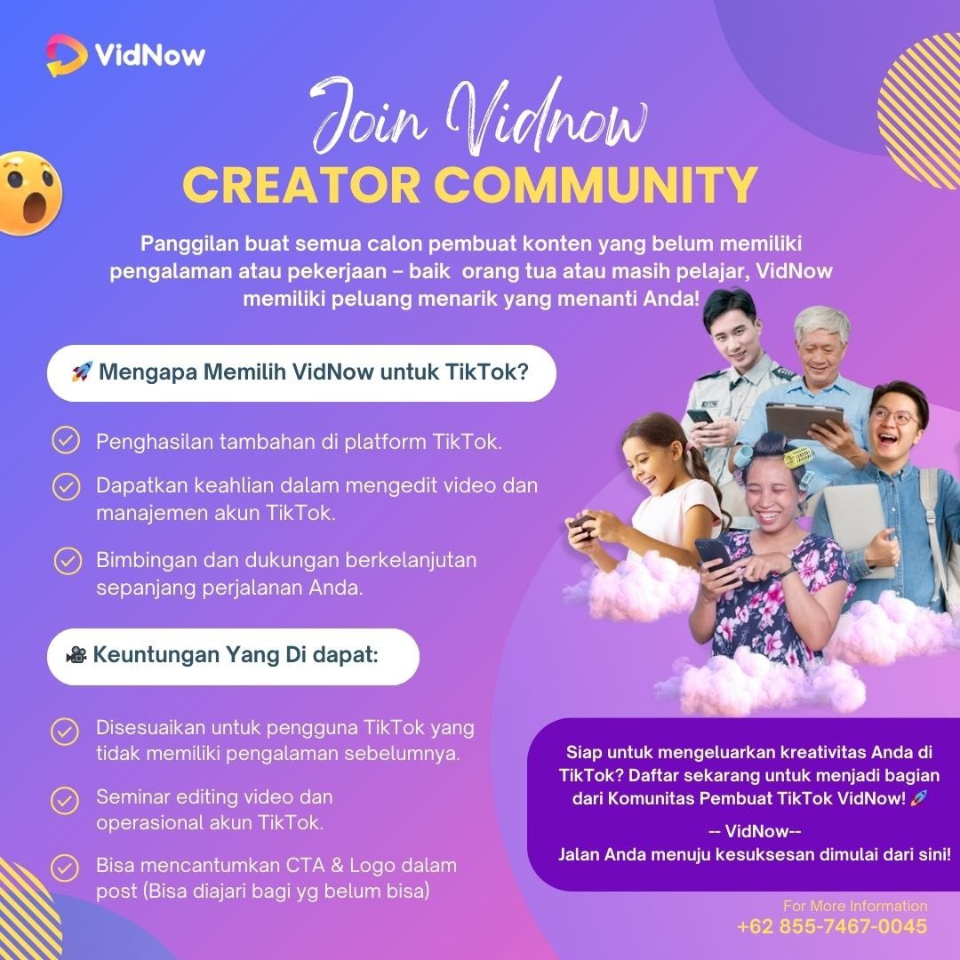 s_syif's tweet photo. Hi! Aku lagi cari content creator freelance nih~

✨Hanya dengan mereview film/posting film favorit kalian di Tiktok, kalian bisa cuan loh! 

👇🏻Jika kamu tertarik, bisa isi form ini ya 
https://t.co/G6221Mr6va #lokercot @hrdbacot https://t.co/ljVI867mkr