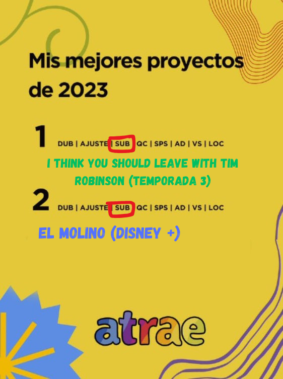 ¡Hola! Por aquí os dejo #MisProyectosTAV2023 para los  #XIIPremiosATRAE . El año pasado estuvo cargadito con muchos proyectos de TAV, aunque no todos fueran de traducción. <a href="/ATRAE_ORG/">ATRAE</a>