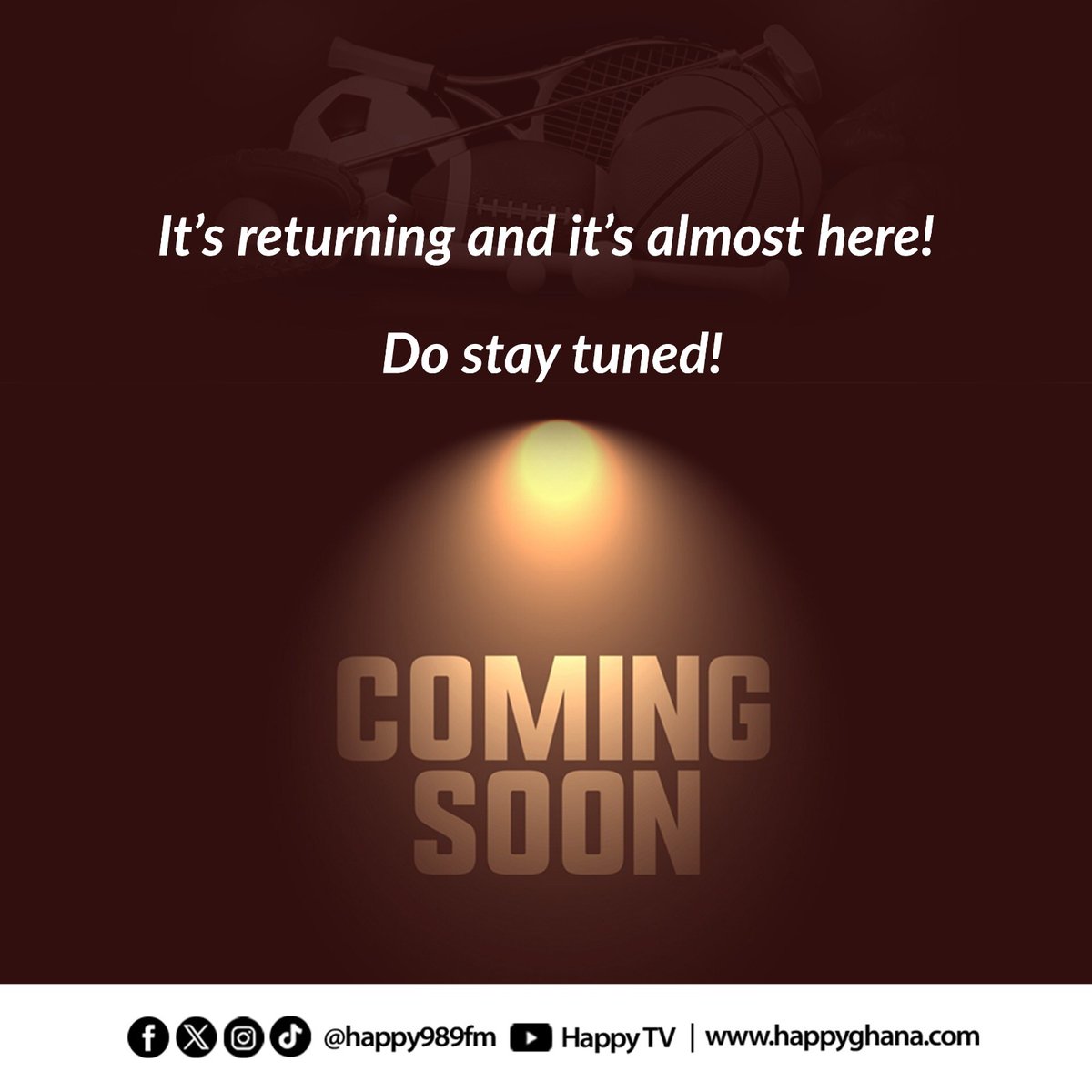 Get ready for a brand new experience this AFCON season and the days ahead!

Just stay tuned!🔥🔥🔥 

#ComingSoon
#HappyGhana