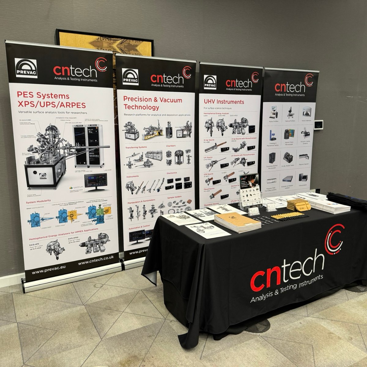 We are at UKSAF today representing @PREVAC1 Make sure you stop by our stand and say hello to Jon and Martin! #UKSAF #surfaceanalysis #surfacescience #exhibition