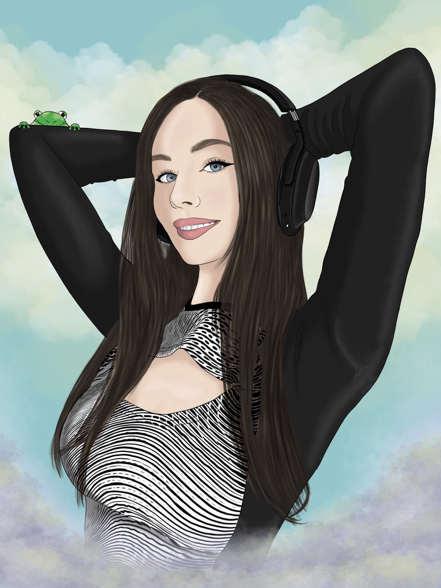 I didn’t get to catch many of @tashalej livestreams before, but since she’s been back I’ve made sure to and have fully enjoyed them. So as a nice to see you back here’s a little fan sketch