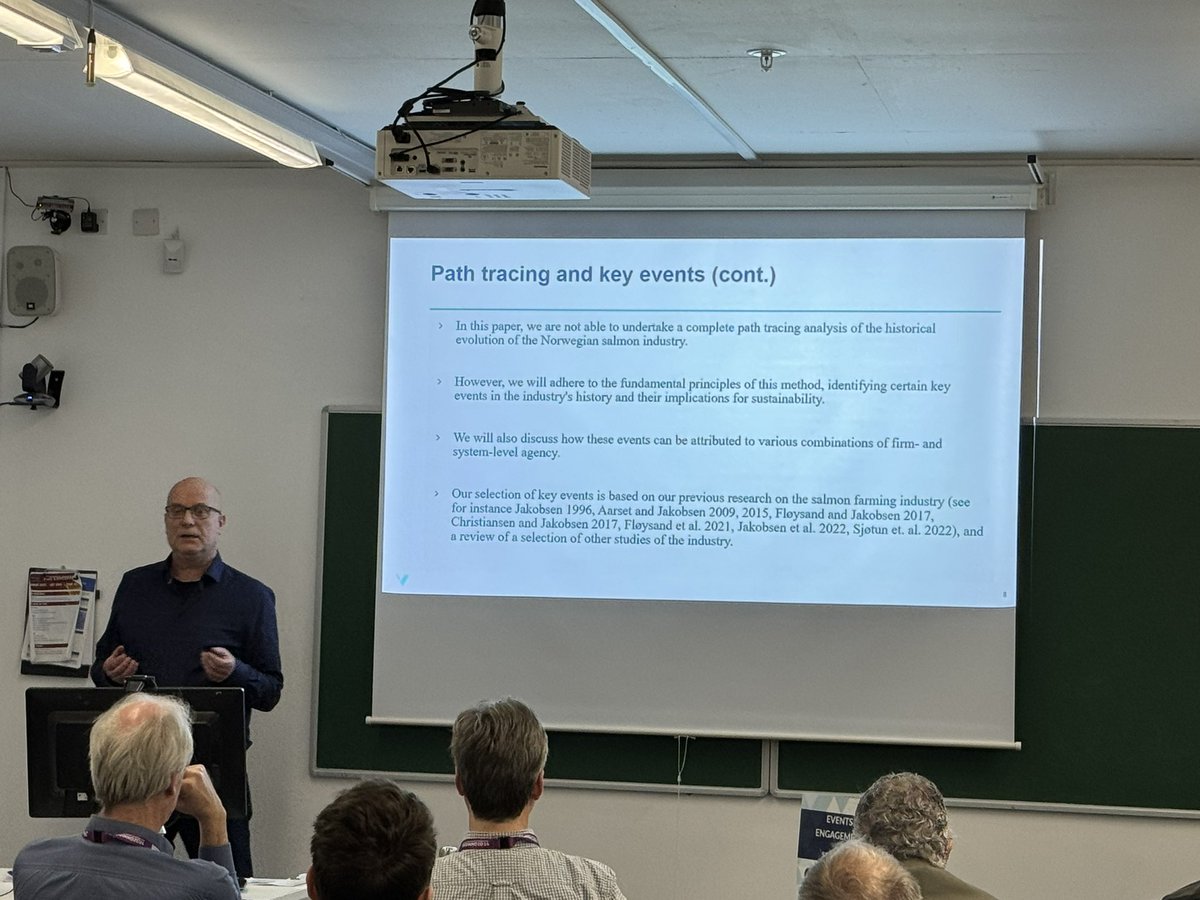 Path tracing in the Norwegian salmon industry by <a href="/StigSjak/">Stig-Erik Jakobsen</a> for @geoinno2024