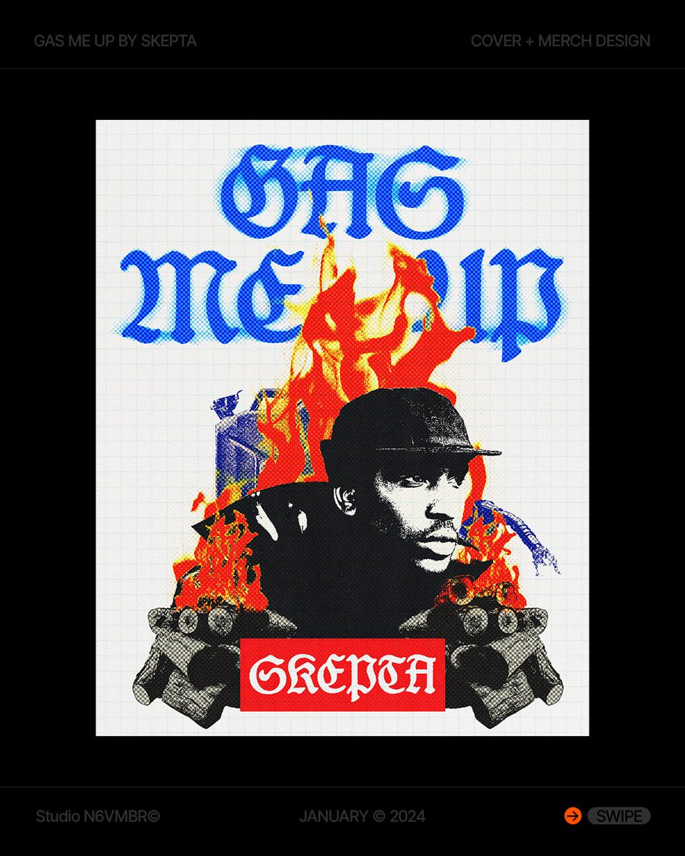 StudioN6VMBR's tweet photo. Gas Me Up by @Skepta 

Concept, Art Direction &amp; Design by Studio N6VMBR©

[2024]

#GasMeUp #Skepta https://t.co/jd7brQkQQP