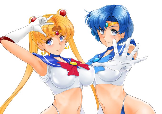 今日も過去絵!
うさぎちゃん亜美ちゃんなりきりブラせっとなのぜ。 