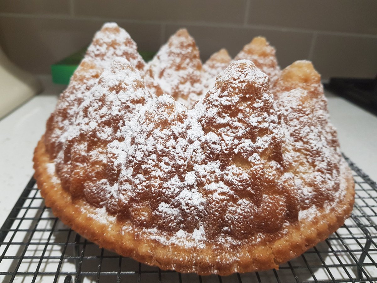 Librarywitch's tweet image. Didn't get chance to make this @Nigella_Lawson cake at Christmas but finally made it last night. Definitely worth the wait and effort!  The relief that it came out of the tin in one piece was immense! 😁 #cake #delicious