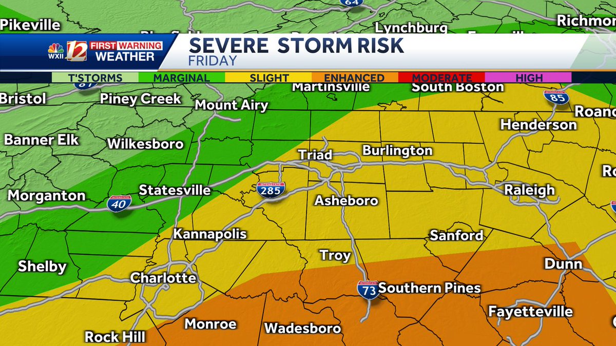 Here we go again! Friday storm system brings chance for damaging winds and additional flooding. wxii12.com/weather