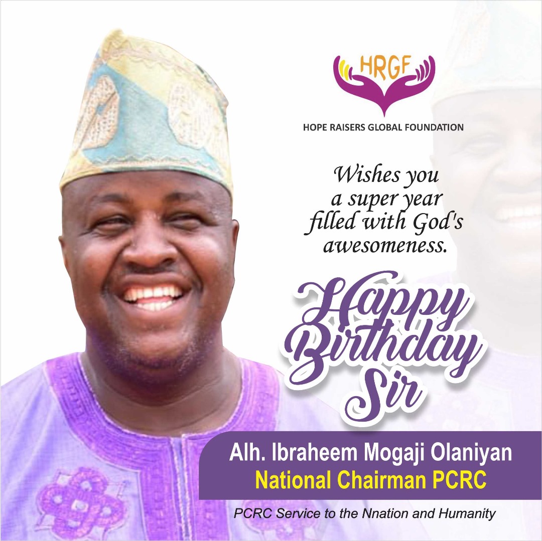 As you mark another year may the mighty hand of God grant you speed and bring your desires to pass. 
Happy Birthday.
#pcrc 
#SpecialUnit3
#NationalWomenCommittee
#hrgfoundation 
#npf 
#ServiceToHumanity 
#servicetothenation