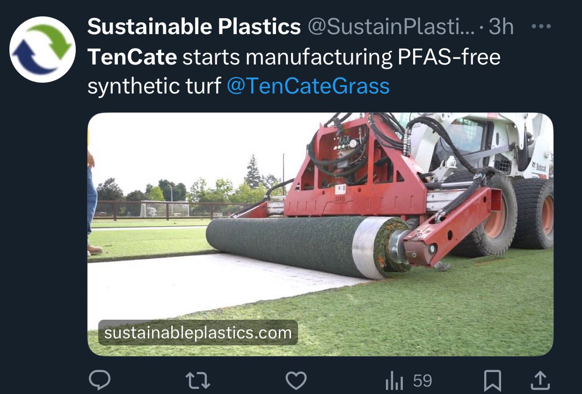 🚨🧵Let’s talk about why you should question everything and look into what companies write in a press release. 🚨 For example: <a href="/TenCateGrassUS/">TenCate Americas</a> <a href="/TenCateGrass/">TenCate</a>  the term Sustainable Plastics maybe on the top ten list of oxymorons.  #wishcycling  #pfas #plasticgrass