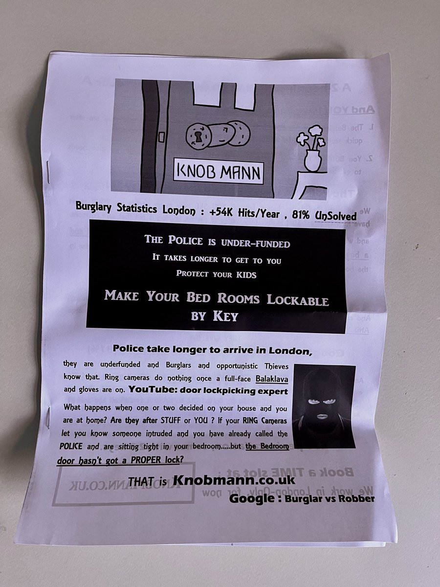 What the actual fuck is this shit that’s been put through my door.