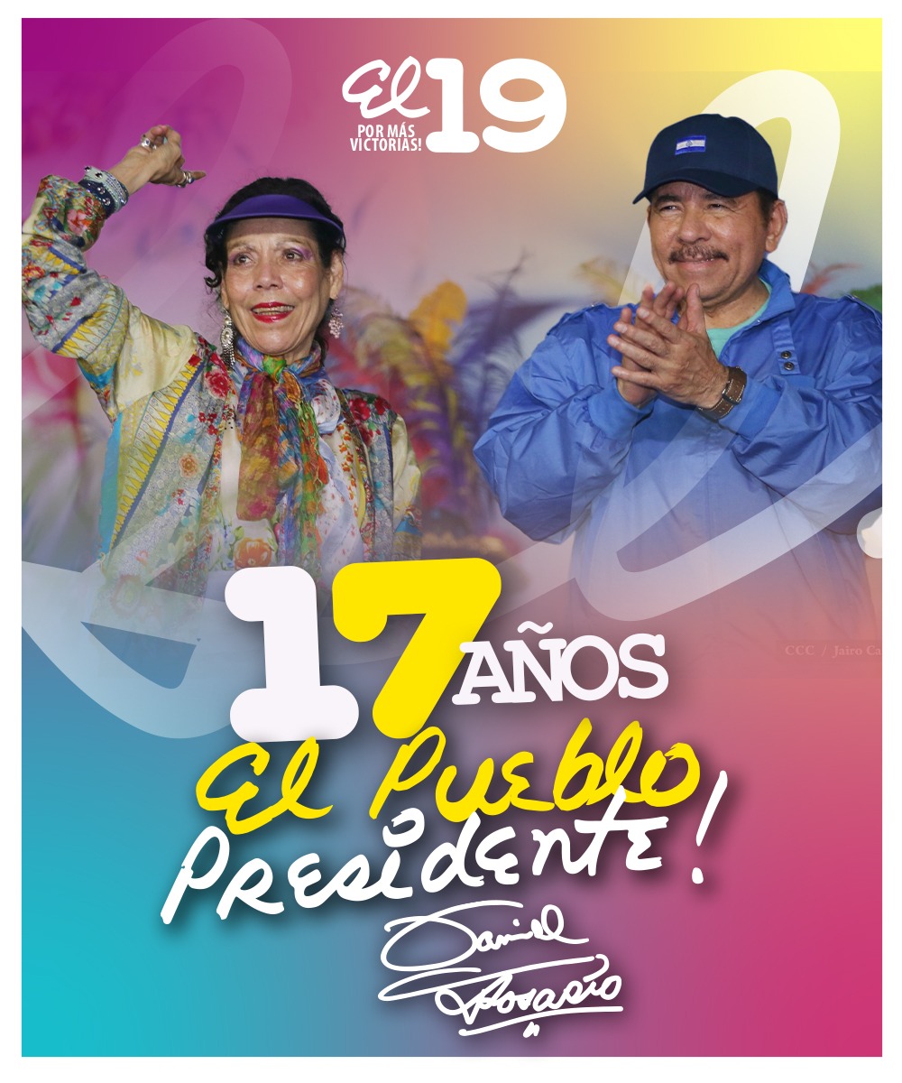 #Nicaragua 🇳🇮 🎊🎉

🎉🎊 Yuju yuju 🙃
Muy #BuenosDiasMundo 🌍, hoy estamos de celebración!!! Son 17 años de #BuenGobierno y vamos por #MásVictoriasMásBienestar 🥰❤
#PLOMO19 #CitgoEsDeVenezuela