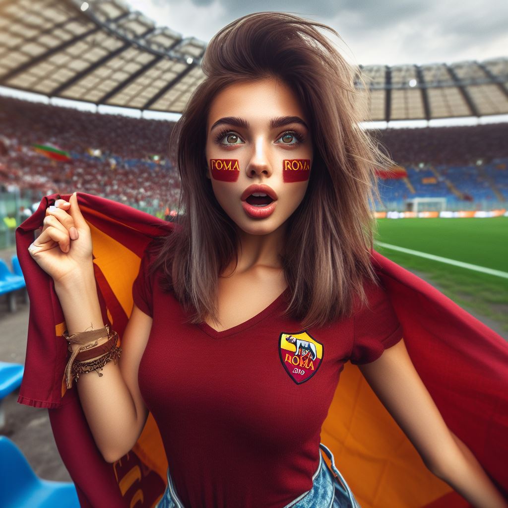 Quanno che incomincia la partita
Ogni tifosetta se fa ardita
Strilla: "Forza Roma" a tutto spiano
Co' la bandieretta 'n mano
Perché c'ha 'r core romano

#ASRoma #BingAI #lazioRoma