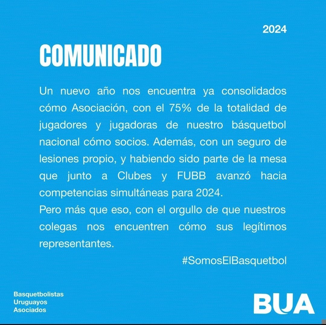 Un nuevo año. Un año más.

#SomosElBasquetbol