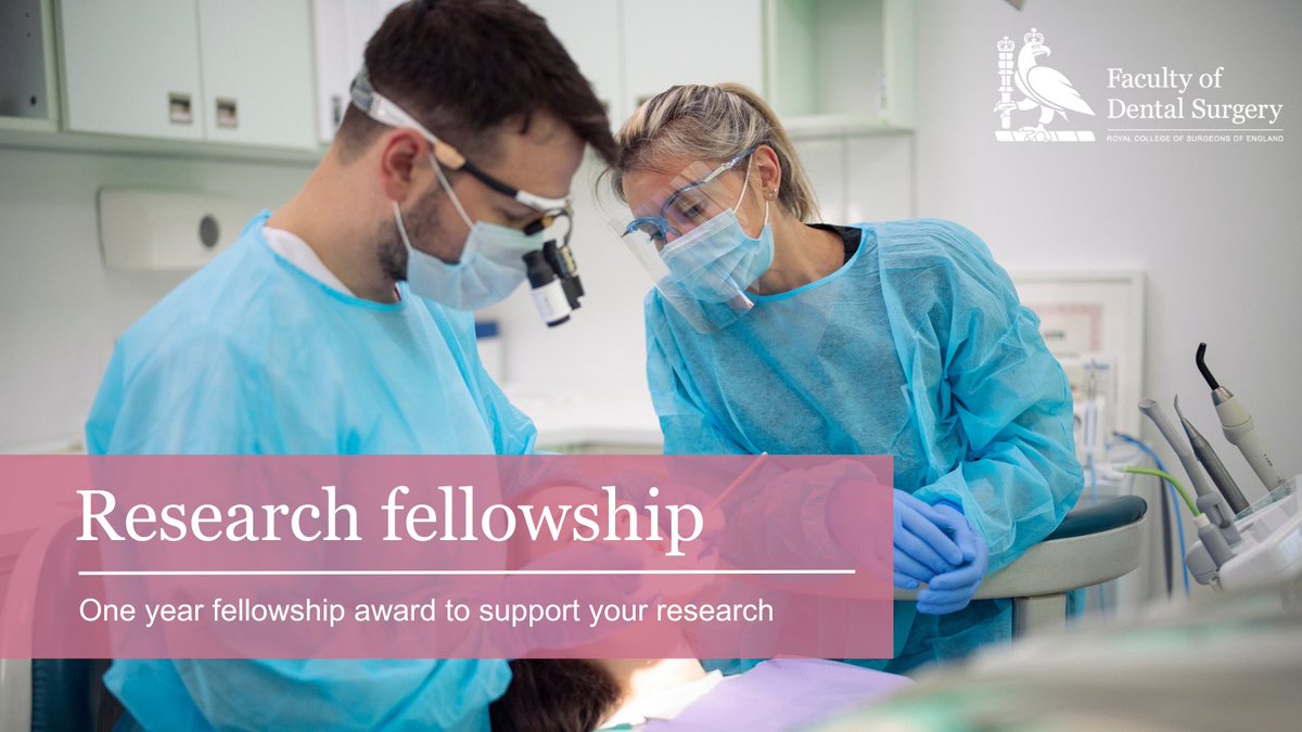 Applications are still open for our one-year Dental Research Fellowship. 🦷 Open to early-career clinical trainees passionate about oral and dental research, this award will cover salary, on-costs and research consumables. Apply by 12 February: ow.ly/QKxy50QahX0