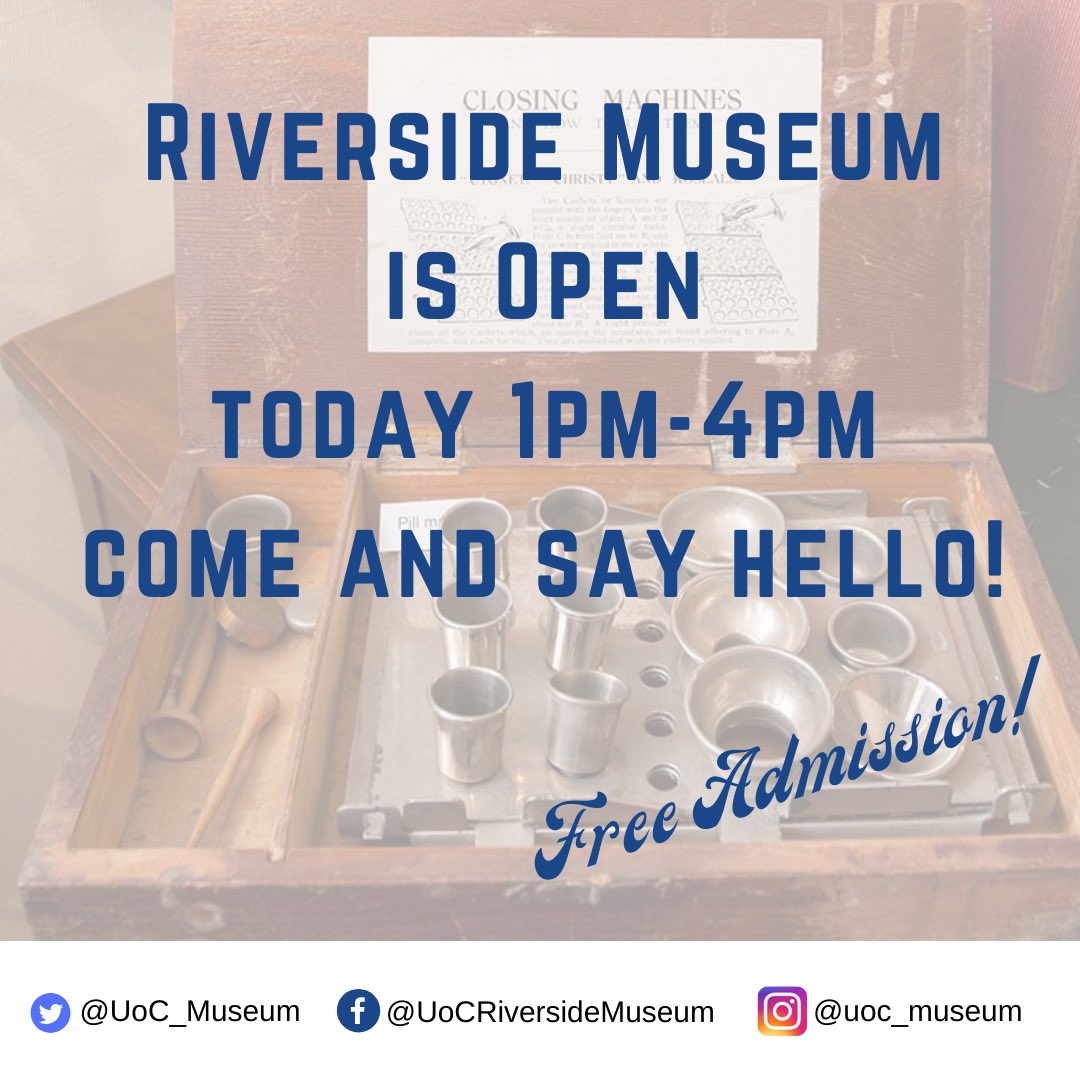 The Riverside Museum is open this afternoon 1pm-4pm learn about the fascinating histories of medicine, nursing, midwifery and social work @uochester @FhscChester #NursingHistory #Chester #medicalhistory