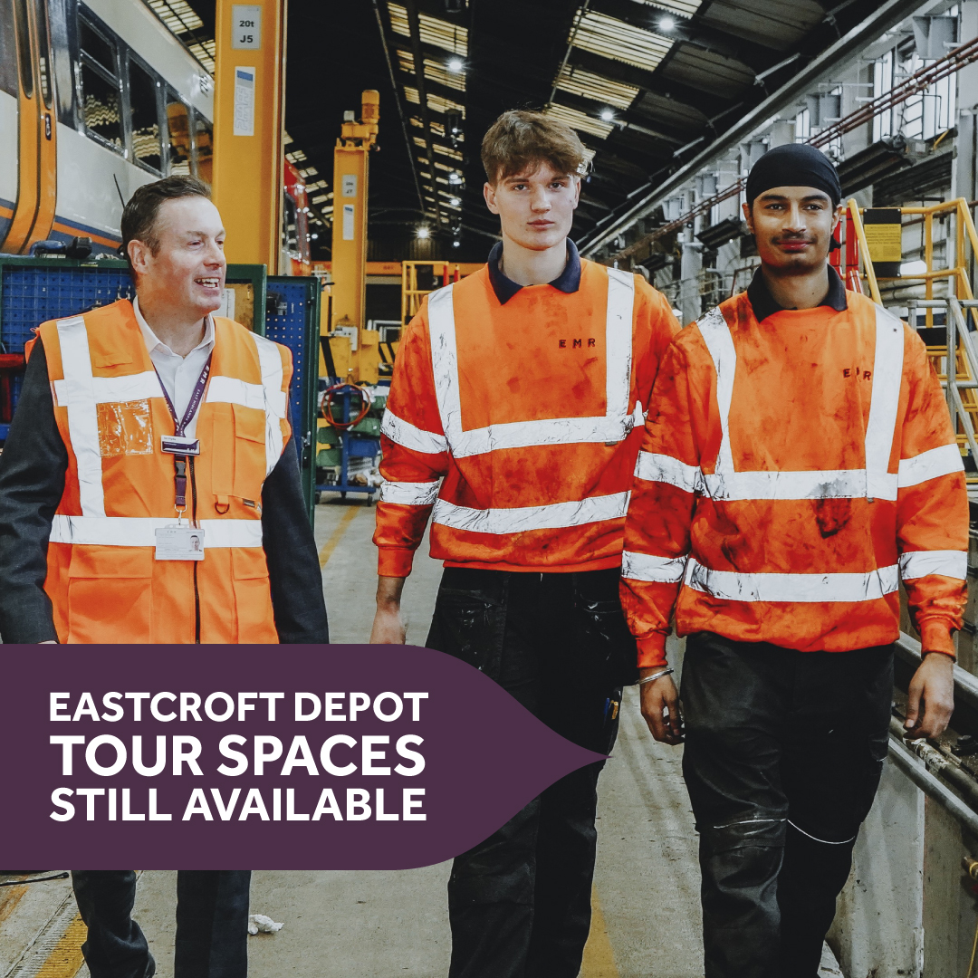 To all aspiring Railway Engineers! Don't miss this rare opportunity to tour our depots. Spaces are filling up fast, but there's still availability for Eastcroft Depot in Nottingham. Register here 👇 eastmidlandsrailway.co.uk/form/apprentic…