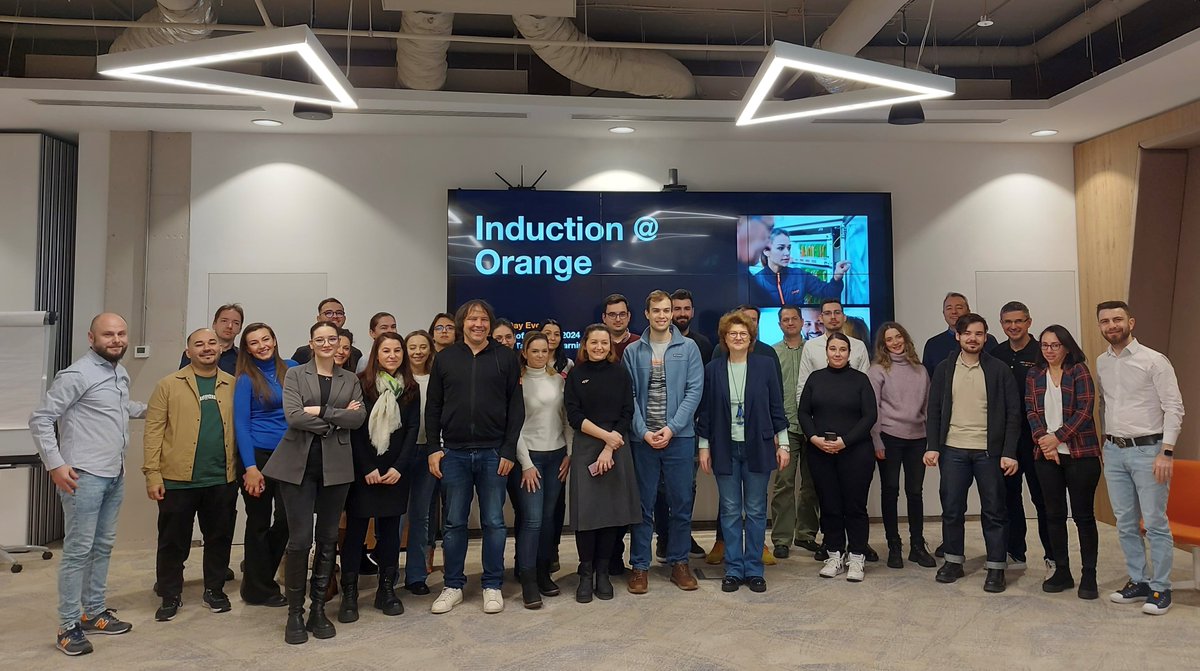 Today, I shared my enthusiasm &amp; hopes for 2024 with our newcomers in a lively <a href="/orangeromania/">Orange Romania</a> meeting. Talked about the great people we have, reality &amp; expectations of early days, sharing #LifeAtOrange insights. 
Refreshing start, let's begin the journey on a high note together!🚀