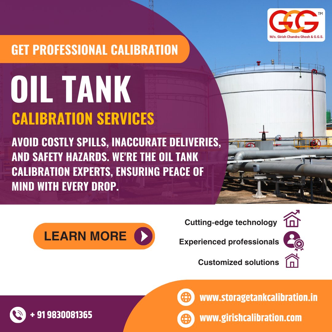 Tired of tank troubles? Leaky gauges, inaccurate deliveries, & safety worries... not anymore! We're the oil tank calibration crew, turning frowns upside down with every measurement. Learn more: girishcalibration.com #oilstorage #tankcalibration #fuelmanagement