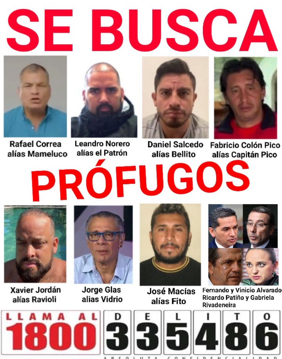 Decision55's tweet photo. @ecuainm_oficial @MashiRafael Nadie le cree a un prófugo 👇🏼 https://t.co/uql63dN3uj