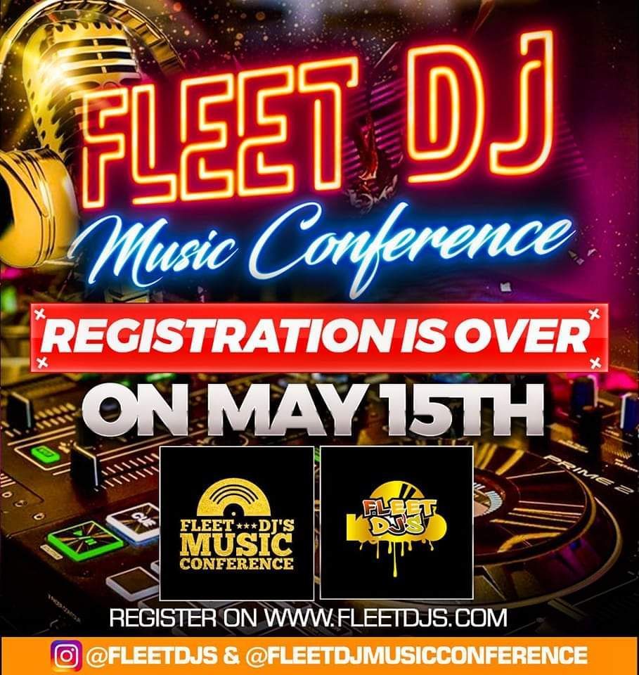@fleetdjmusicconference registration is over May 15th . Make sure u register for the conference before that day on fleetdjs.com .This event is for everybody to come network with the djs and music industry... #Fleetnation #fleetdjs #fdjmc2024 #fdjmusicconference