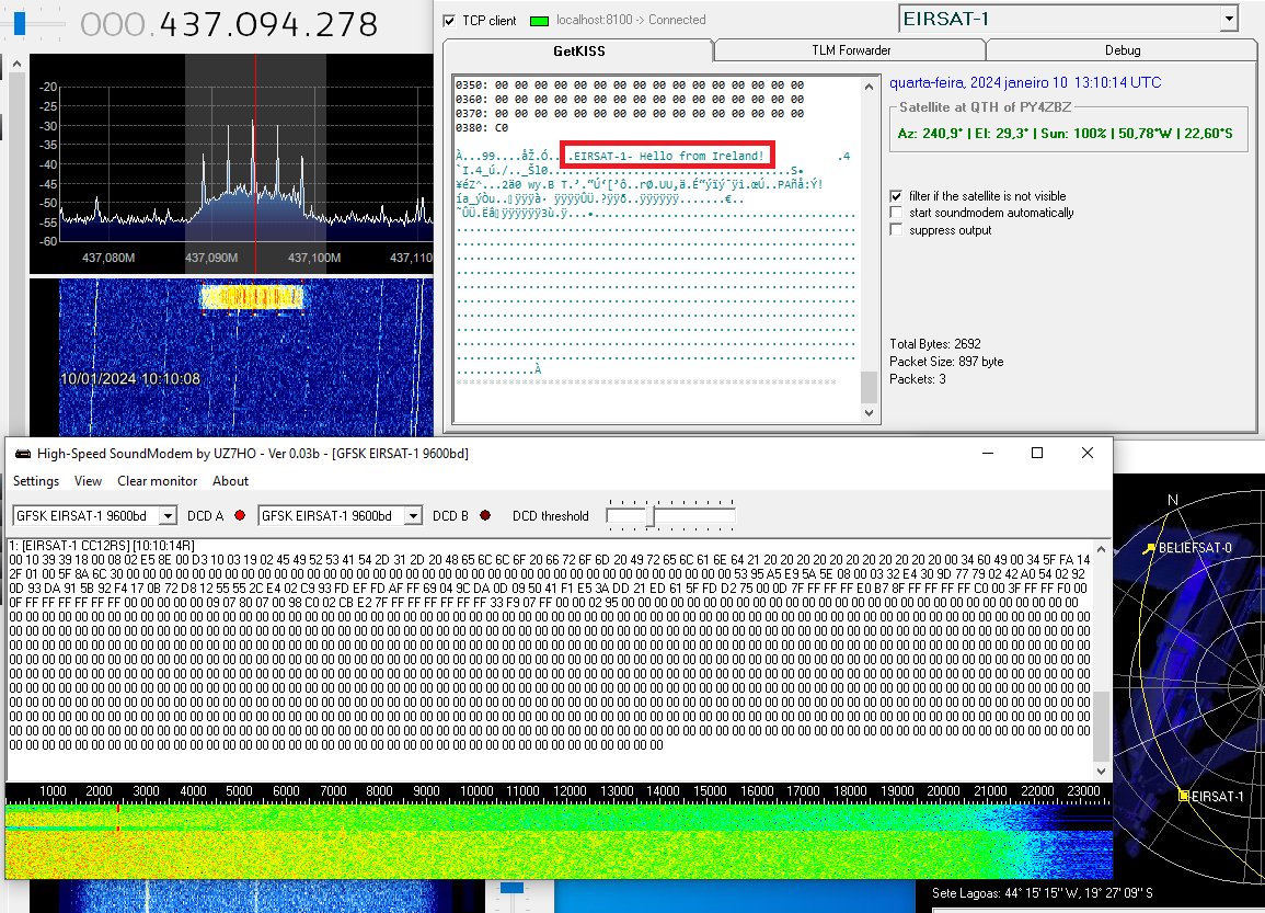 EIRSAT-1 over Brazil