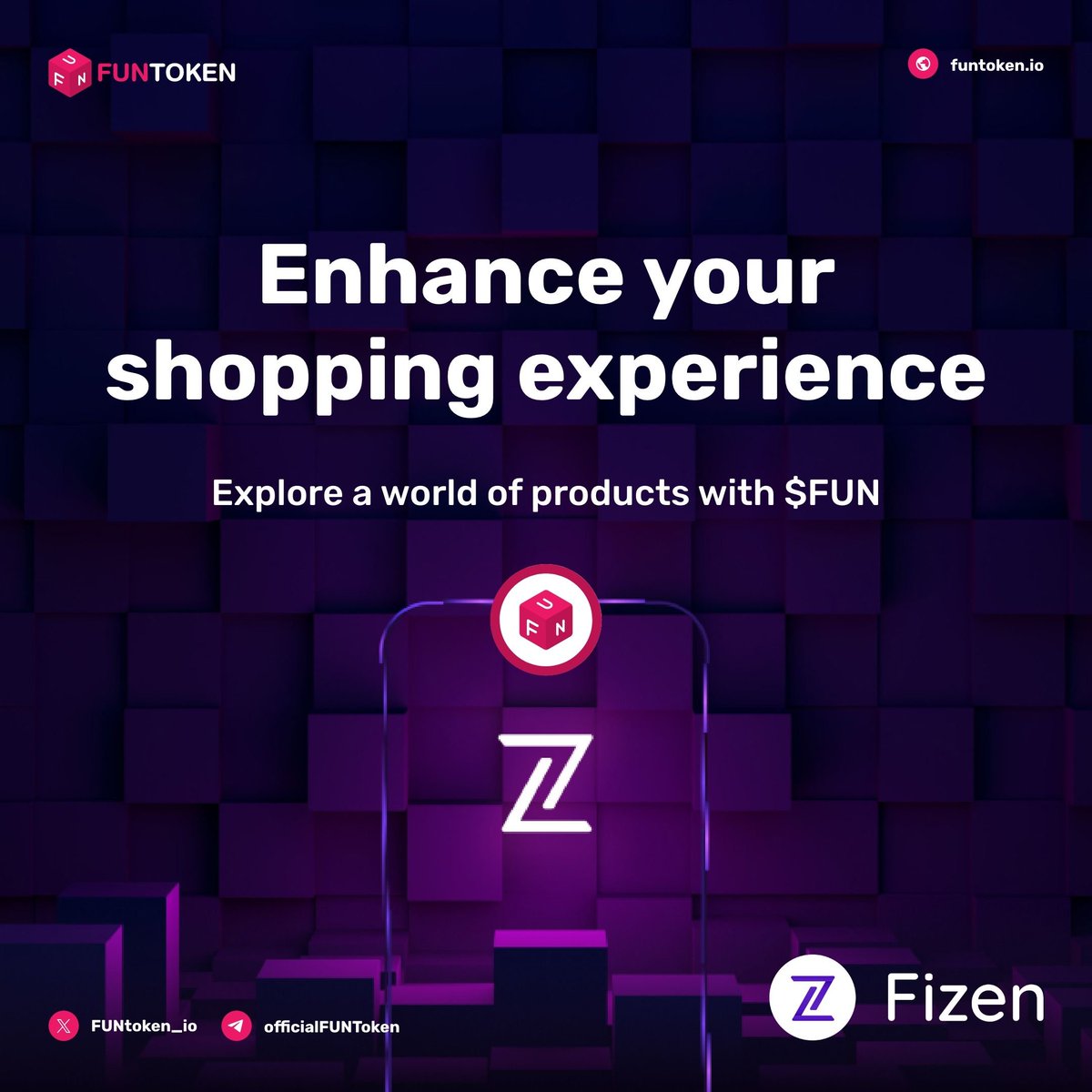 FUNtoken_io's tweet photo. 🛒 Enhance your shopping experience with @fizenapp. 

Explore a world of products with $FUN: https://t.co/y26Ll4ttAS #Fizen #OnlineShopping #FUNToken https://t.co/VBksxVjrwV