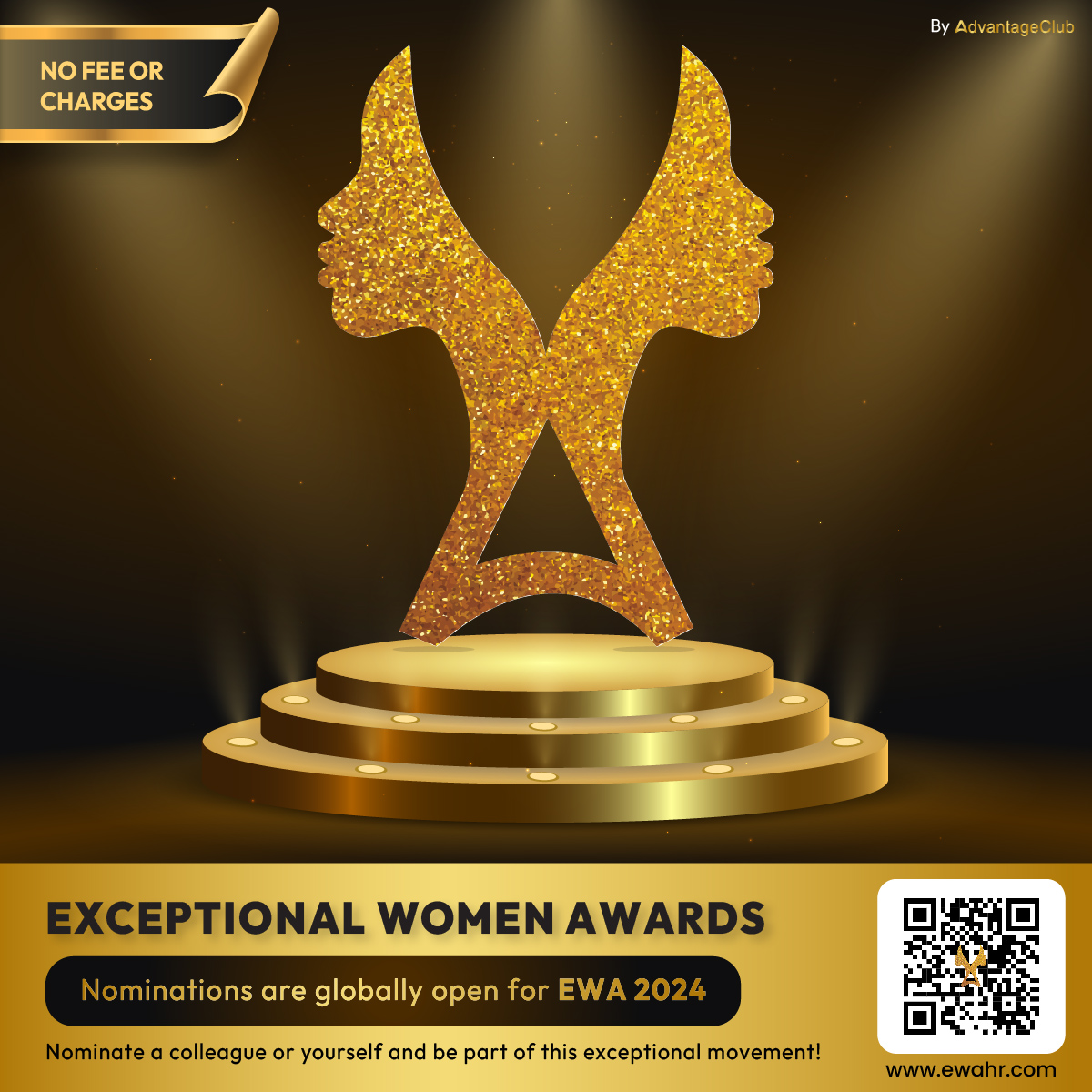 Nominations are now open for Exceptional Women Awards 2024.

Nominate yourself and/or someone deserving here- ewahr.com/in/ew_award_no…

Follow us now! linktr.ee/EWAbyAC

#EWA2024 #CountHerIn #AdvantageClub #ExceptionalWomenAwards #WomenOfExcellence #WomenInLeadership #EWA