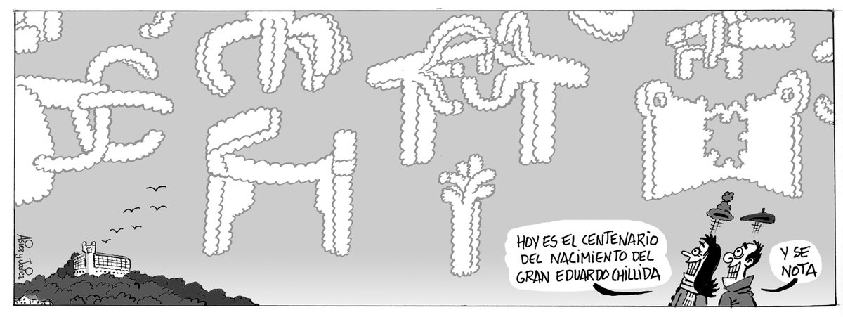 Bilbao_Tour's tweet photo. Viñeta de hoy en @deia_eus, @NotGip y Diario de @NoticiasdeAlava

#Chillida #Arte #Euskadi #Centenario https://t.co/lQTFDYhp0G
