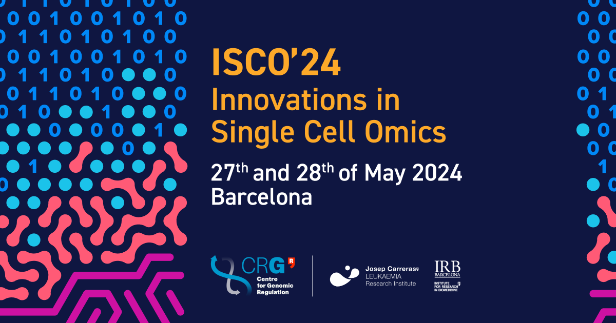 📢ISCO'24 Conference - Innovations in Single Cell OMICS ➡️ Registration is open! 🗓️ 27th & 28th of May 2024 🔝 Fantastic keynote and invited speakers ‼️ Many slots for talks - submit your abstract 🙌🏿 Organized by @larsplus @eli_mereu @AlejoFraticelli 🔗isco-conference.eu