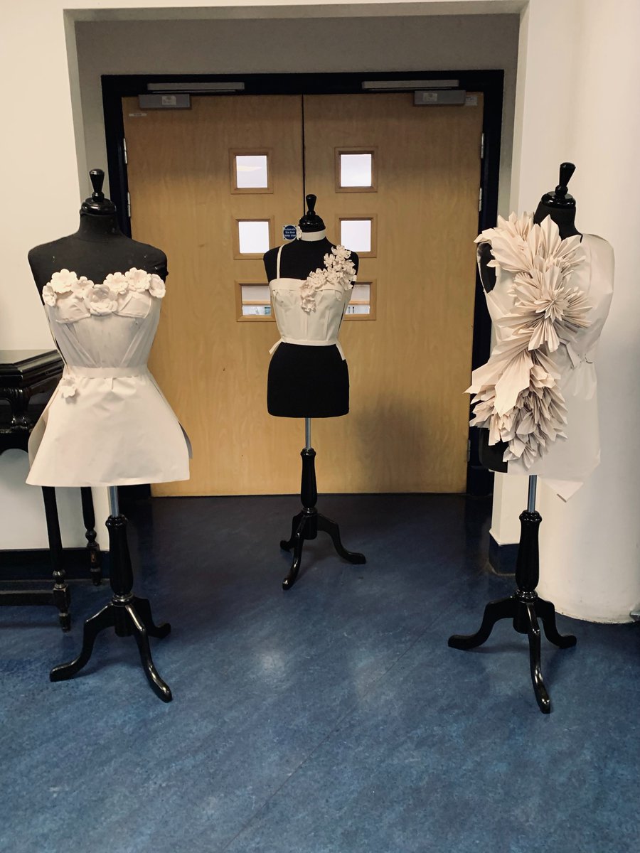 Our S3 Fashion and Textiles' pupils work after experiencing the little black dress exhibition in Edinburgh...inspirational😇