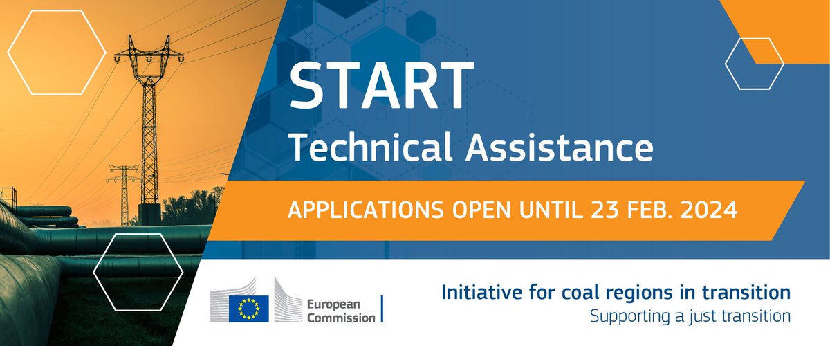 The #CoalRegionsEU in transition initiative has launched another round of applications for START #TechnicalAssistance, addressing #JustTransition-related activities in EU 🇪🇺 coal, peat, lignite &amp; oil shale regions.

Learn more &amp; apply by 23 February 👉 europa.eu/!WvVqvV