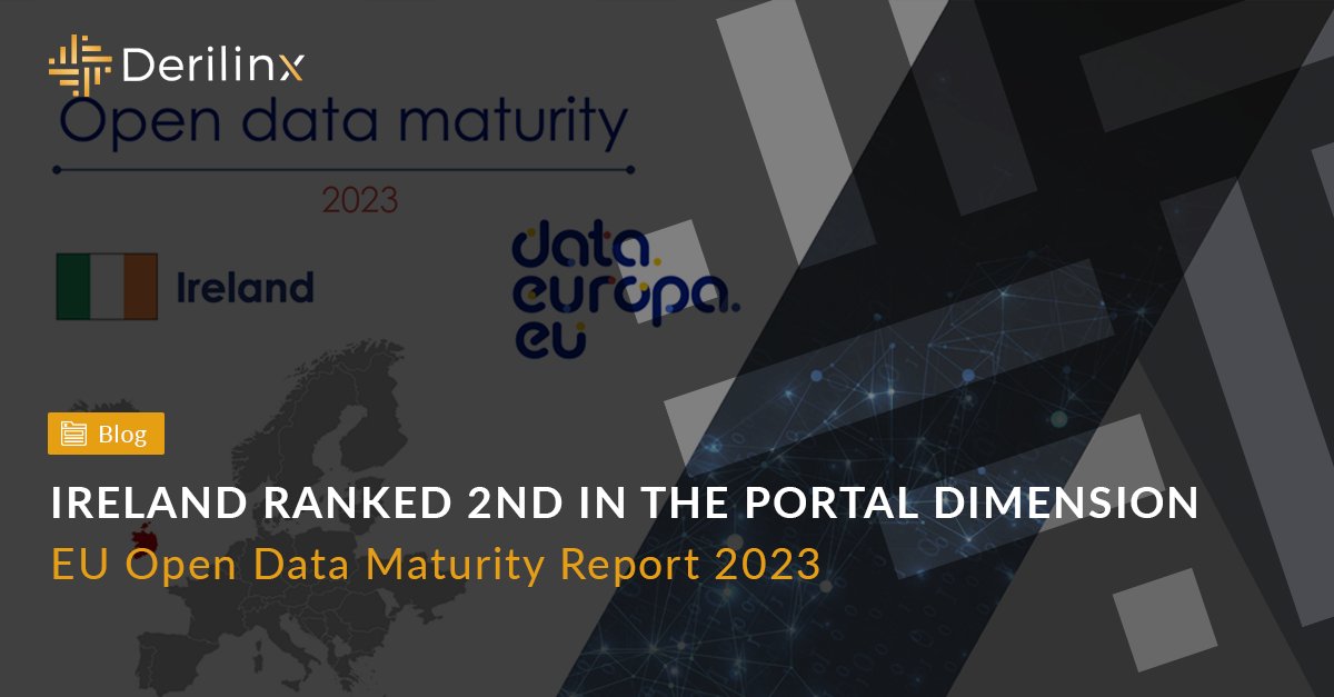 derilinx's tweet photo. 🇮🇪 Ireland ranked 2nd in the portal dimension of the Open Data Maturity Report 2023! 
This summary focuses on Ireland's key points, specially related to the portal dimension 👉🏼 https://t.co/0qnqjT51Q6
@GovDataIE #OpenData #DataPortal #PublicSector #OpenDataMaturity #EUOpenData https://t.co/ccdlsP64sT
