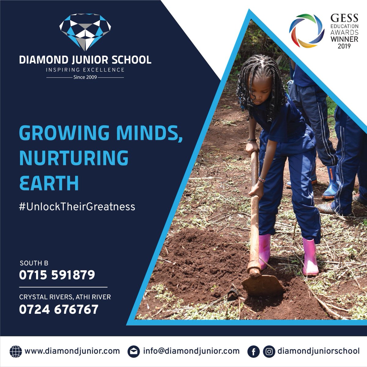 Here at Diamond Junior School, we believe in fostering a love for nature that will flourish in our children's hearts. Join our sapling legacy and witness your child grow into an environmental steward! 

#WorldEnvironmentDay #GreenJourney#DiamondEcoHeroes #UnlockTheirGreatness