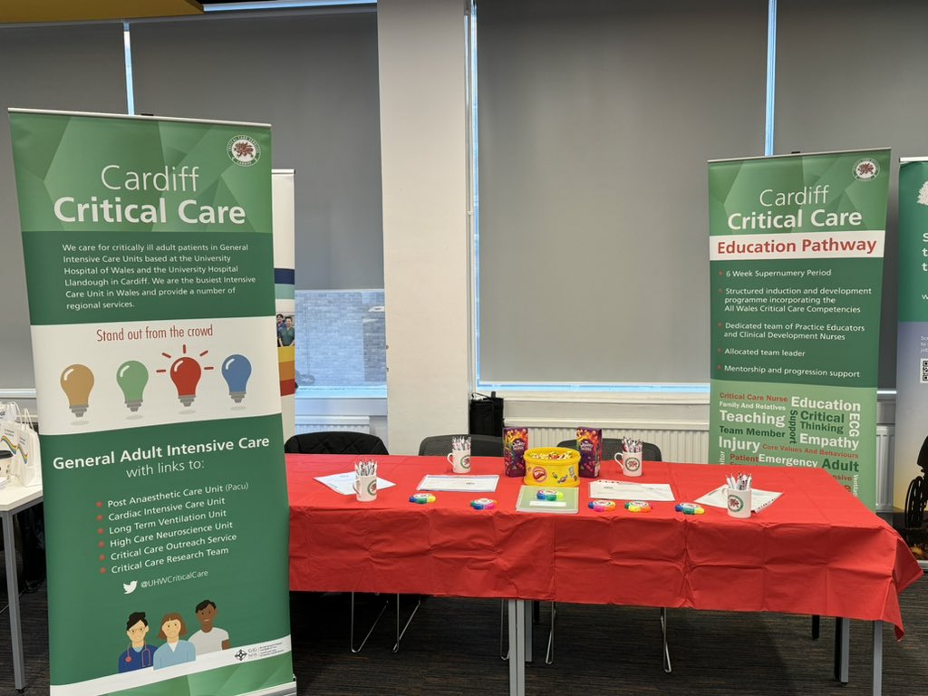It is cold outside, but you will get a warm welcome from @UHWCriticalCare at the @SwanseaUni recruitment event. Come and see us for information. @CV_UHB @UHWResearch @HayleyVal100 @SunnyCrothers @Clements4Joanne