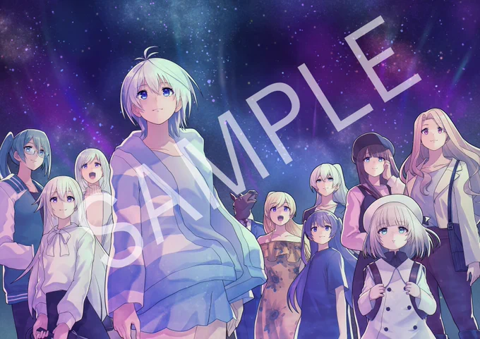 【お知ららららせ】こちらのイラストをどっとライブ様にお贈りさせて頂きました…!!!!!この度は.LIVE 1st fes.星物語Blu-ray発売おめでとうございます!!!!!!!はじめて『星鏡』を聞いた時の衝撃を今でも覚えています…ありがとうどっとライブ…ありがとう…!!! 