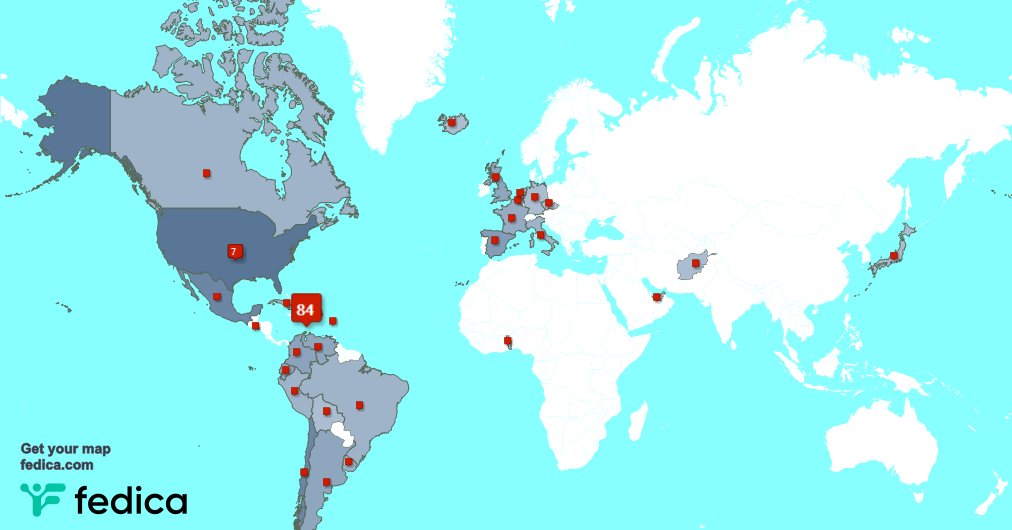 Special thank you to my 23 new followers from Dominican Republic, USA last week. fedica.com/!CandidoSimon