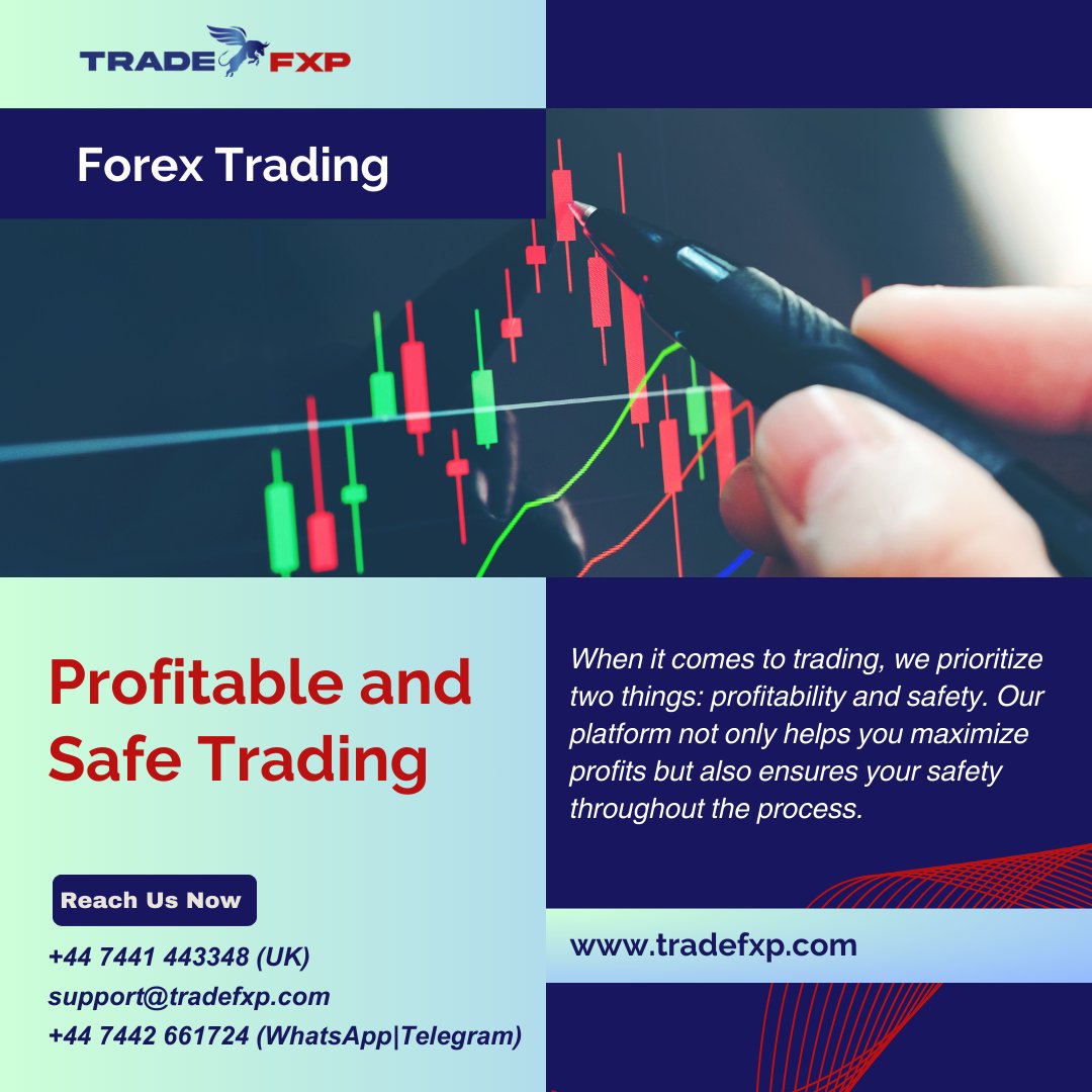 📈💰 #Profitable and Safe #trading  Your Winning Combo!
Our #platform not only helps you maximize profits but also ensures your safety throughout the process. #Trade with #confidence. #ribstechnologies #forextrading #ForexMarket
